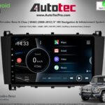 Mercedes Benz G Wagon Android Navigation System Interface