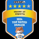 CARFAX Top-Rated Dealer badge for House of Imports Mercedes-Benz Buena Park