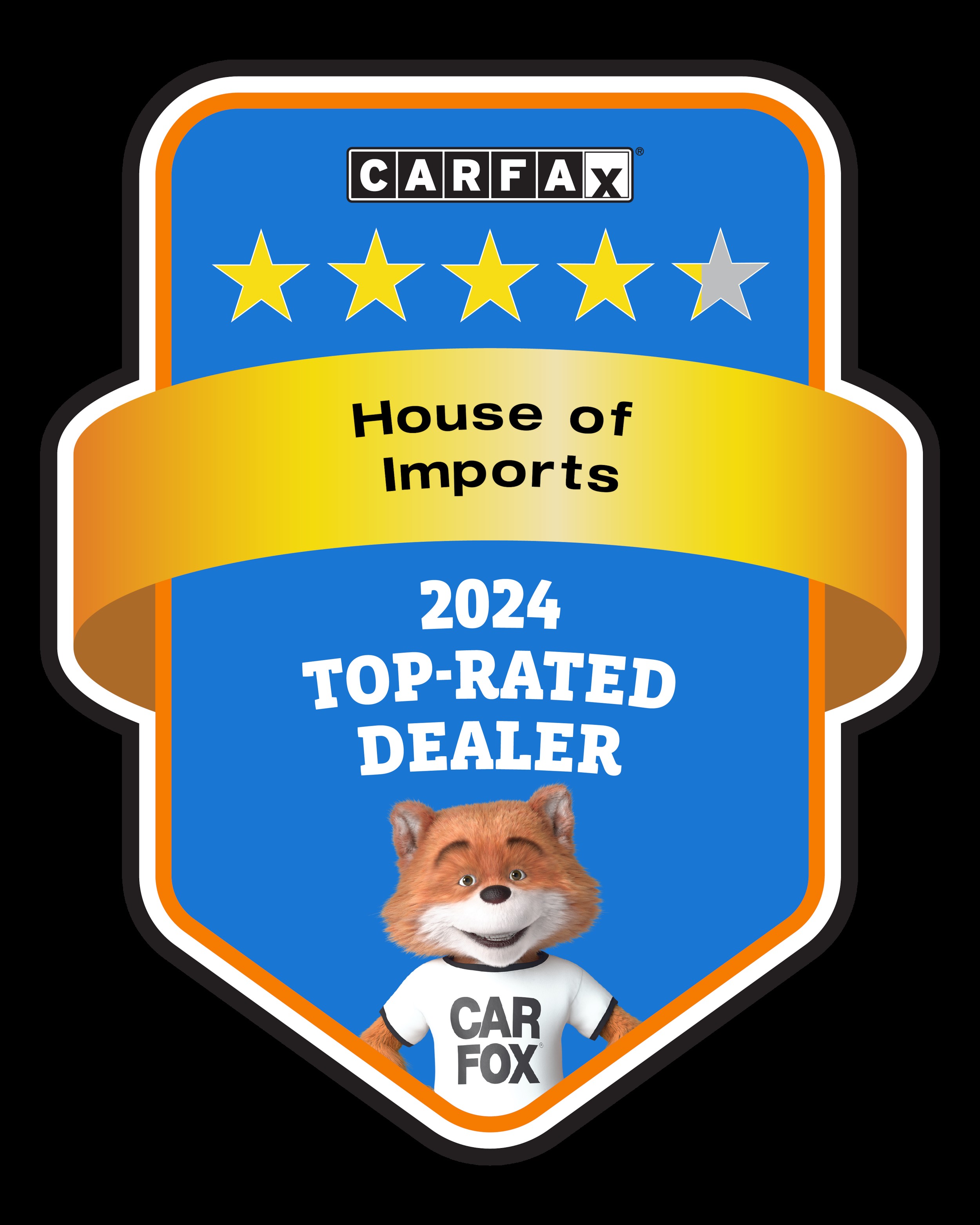 CARFAX Top-Rated Dealer badge for House of Imports Mercedes-Benz Buena Park