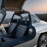 Luxurious Gaberdine Upholstery and Matching Luggage in 1955 Mercedes-Benz 300SL Alloy Gullwing - A Collector's Dream