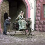 Bertha Benz historic drive recreation with sons